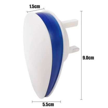 Ultrasonic Pest Repeller with Silent Operation and 1600 Sqft Coverage, Plug-In