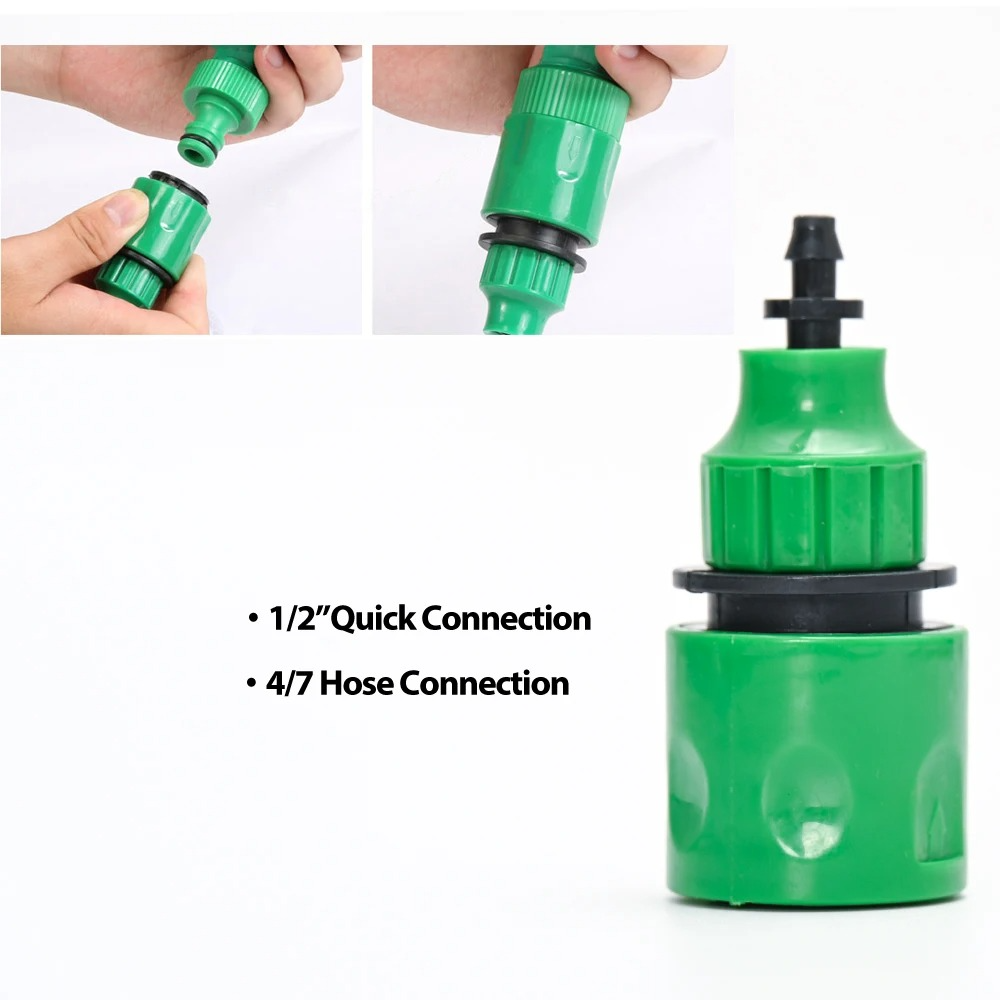 Drip Irrigation System With Automatic Timer For Vegetable Gardens