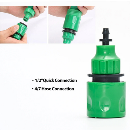 Drip Irrigation System With Automatic Timer For Vegetable Gardens