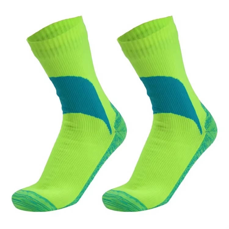 Waterproof Crew Socks with Submersible Membrane and Merino Blend Lining, Quick-Dry Shell