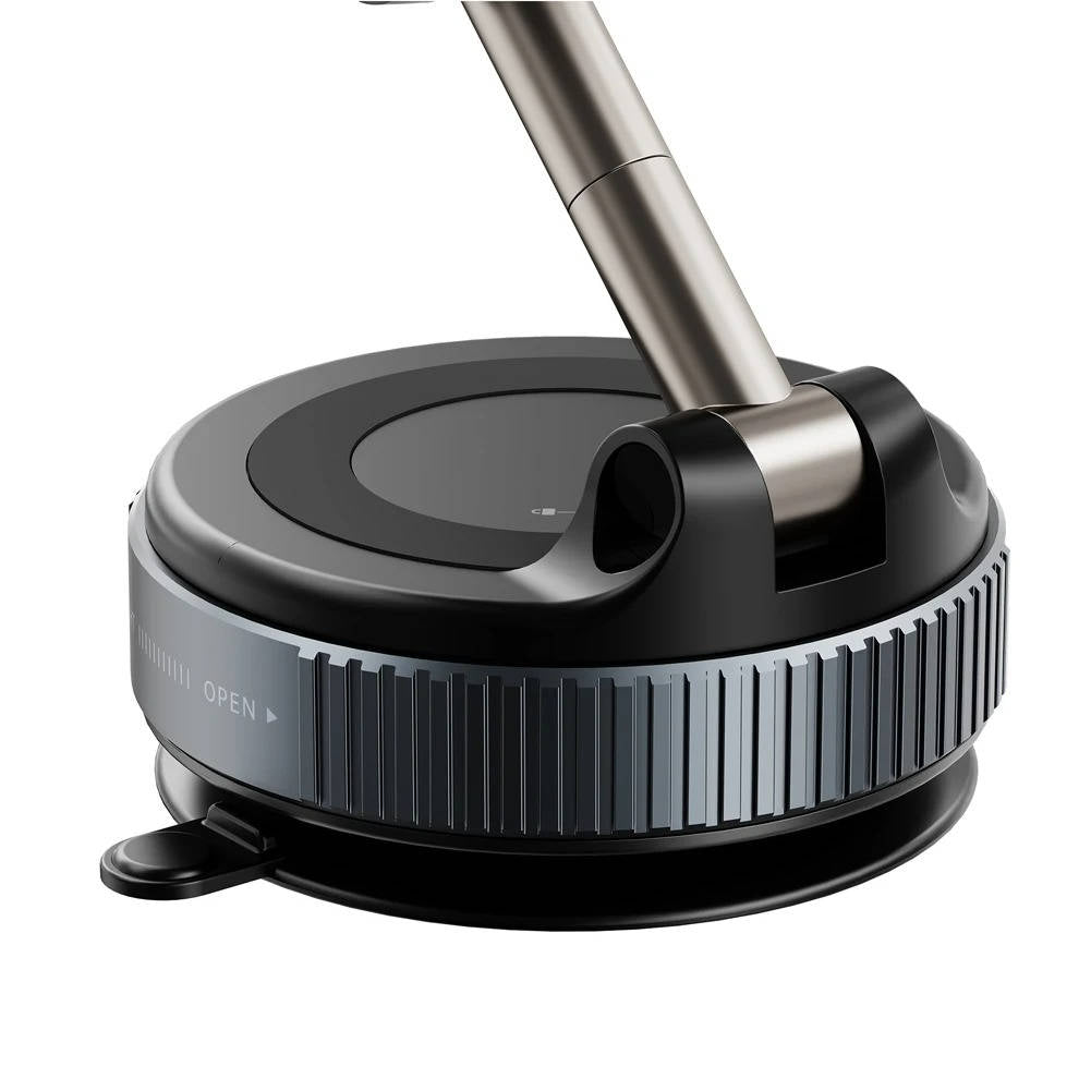 Magnetic Car Phone Mount with Twist Lock Suction and 360 Degree Foldable Arm