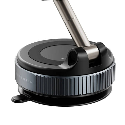 Magnetic Car Phone Mount with Twist Lock Suction and 360 Degree Foldable Arm