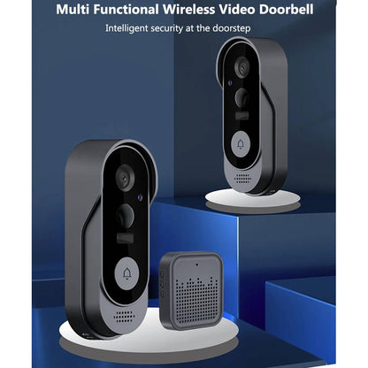 Wireless Smart Video Doorbell With HD Camera, No Subscription Needed