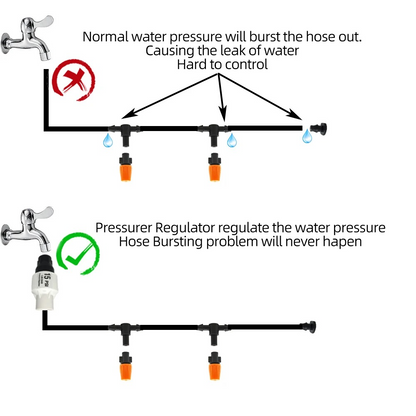 Drip Irrigation System With Automatic Timer For Vegetable Gardens