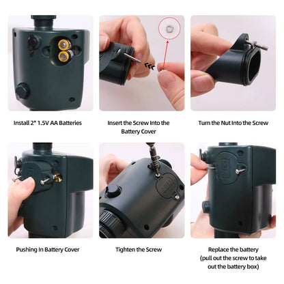 Motion-Activated Bird Repeller with Solar Charging and 360° Rotating Spray, 1,000 Sq Ft