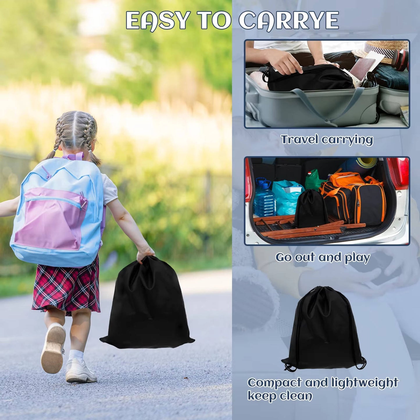 Inflatable Booster Seat with Positioning Clip and Anti-Slip Base, Machine Washable Cover
