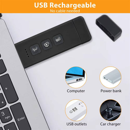 Book Light with USB Rechargeable and Clip-On Clamp, 3 Color Modes, 5 Brightness Levels