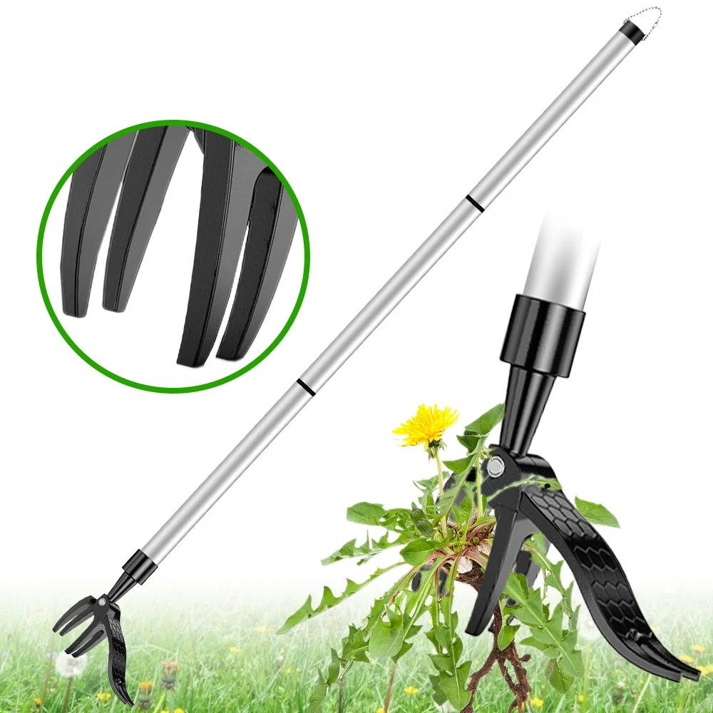 Weed Puller Tool With Long Handle For Easy Stand Up Removal