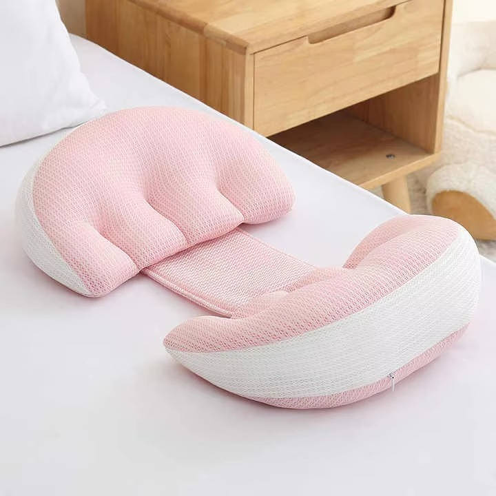 Pregnancy Pillow with Memory Foam Wedge and Bonus Knee Cushion, Removable Washable Cover