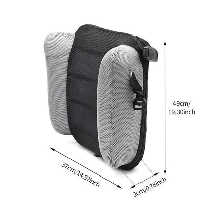 Inflatable Booster Seat with Positioning Clip and Anti-Slip Base, Machine Washable Cover