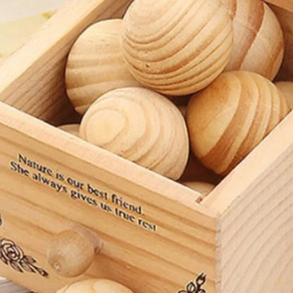Moth Repellent Balls with Refreshable Cedar Scent and Humidity Control for Closets