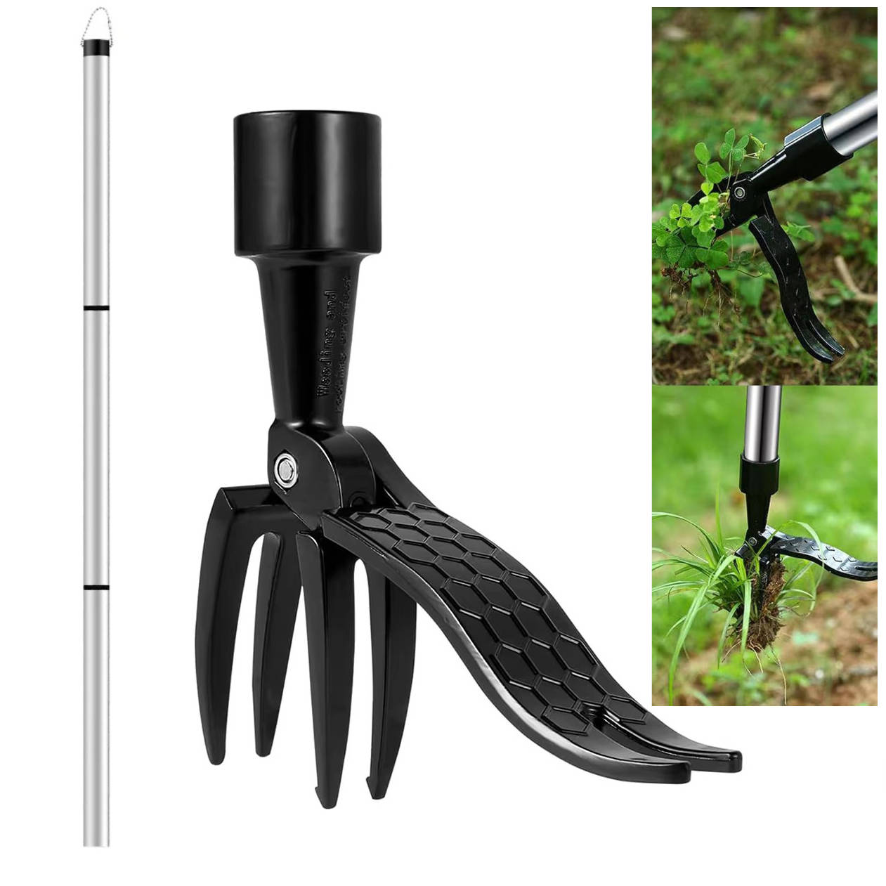 Weed Puller Tool With Long Handle For Easy Stand Up Removal