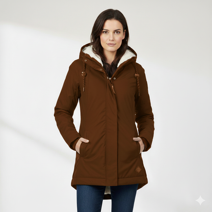 Manteau d'Hiver Long Imperméable pour Femmes I Nordea