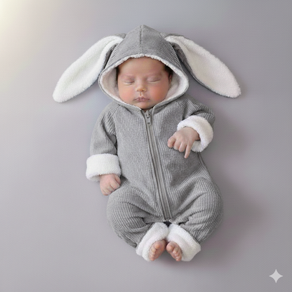 Winter Hooded Snowsuit with Fur Linin