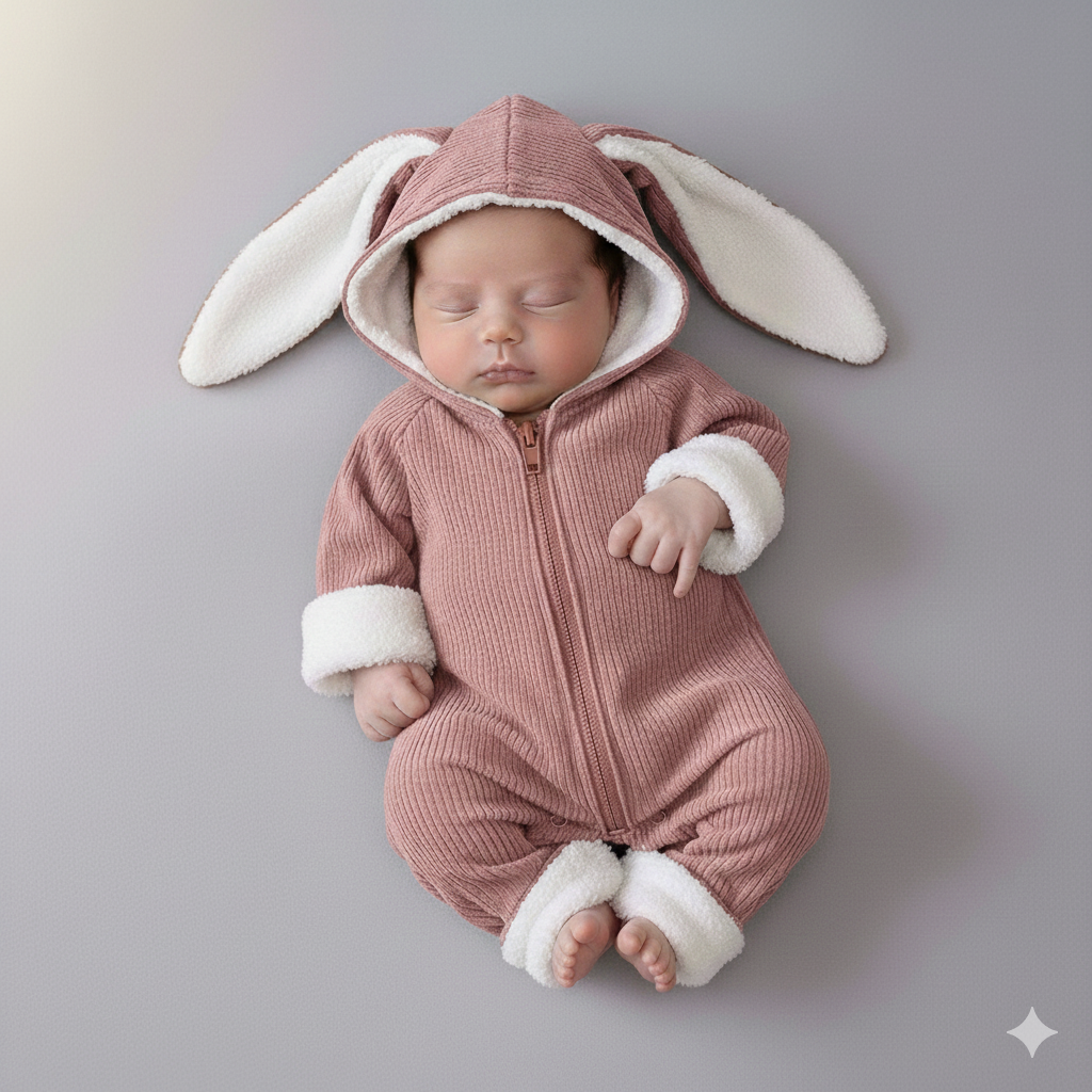 Winter Hooded Snowsuit with Fur Linin