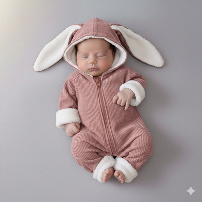 Winter Hooded Snowsuit with Fur Linin