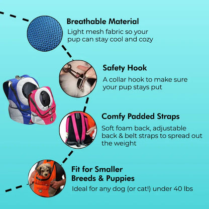 Sport Backpack With Faux Fur Trim, Water-Resistant, Padded Laptop Compartment