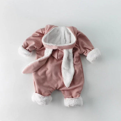 Winter Hooded Snowsuit with Fur Linin