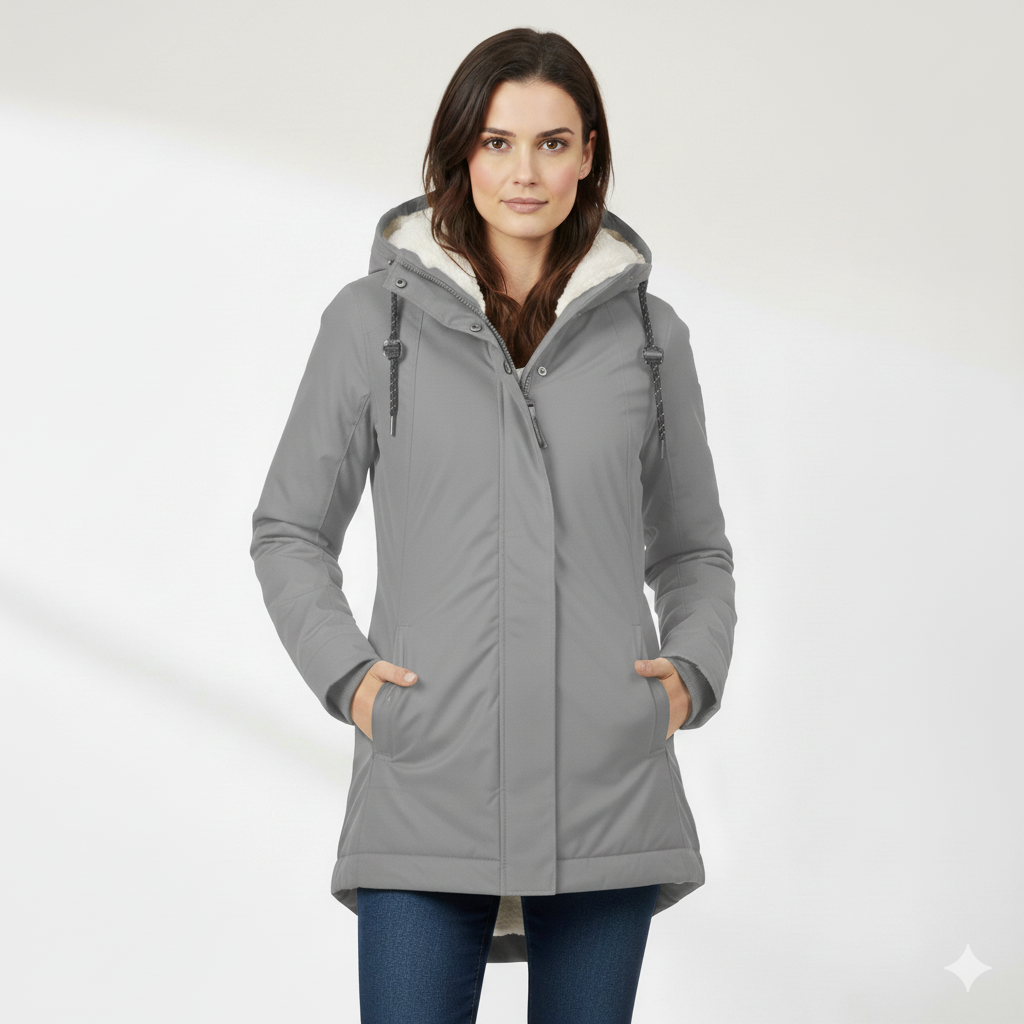 Manteau d'Hiver Long Imperméable pour Femmes I Nordea