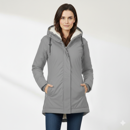 Manteau d'Hiver Long Imperméable pour Femmes I Nordea