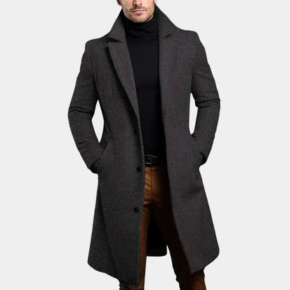 Manteau Long Noir Homme - Style Business