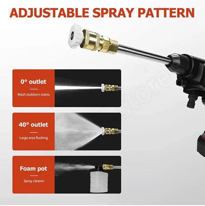 Cordless High Pressure Power Washer With Two Rechargeable Batteries Included