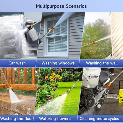 Cordless High Pressure Power Washer With Two Rechargeable Batteries Included