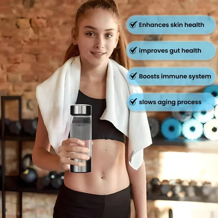 Hydrogen Water Bottle Portable Rechargeable Hydrogen Rich Water Maker USB-C