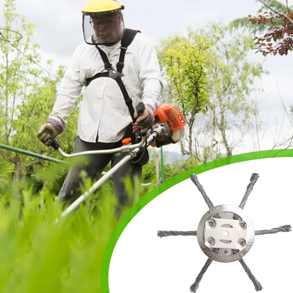 Weed Trimmer Head Replacement With Steel Wire For Universal Fit