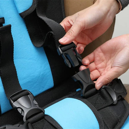 Child Car Seat Travel Booster Compact Lightweight Foldable For Airplane And Car