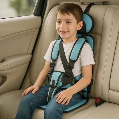 Child Car Seat Travel Booster Compact Lightweight Foldable For Airplane And Car