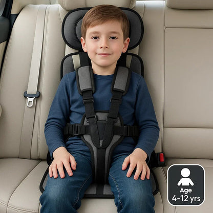 Child Car Seat Travel Booster Compact Lightweight Foldable For Airplane And Car