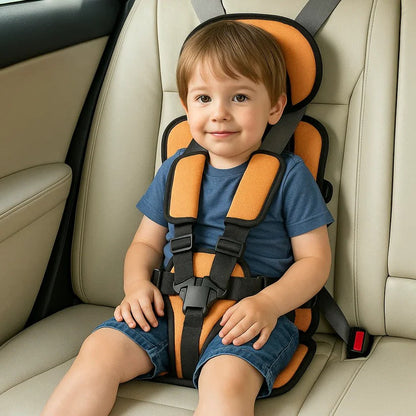 Child Car Seat Travel Booster Compact Lightweight Foldable For Airplane And Car