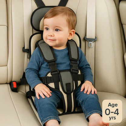 Child Car Seat Travel Booster Compact Lightweight Foldable For Airplane And Car