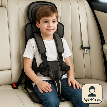 Child Car Seat Travel Booster Compact Lightweight Foldable For Airplane And Car