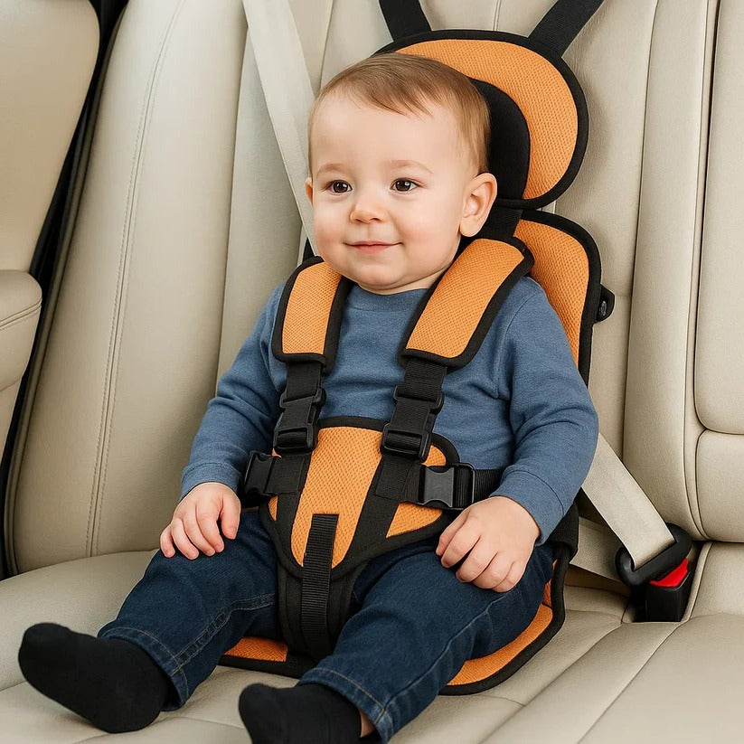 Child Car Seat Travel Booster Compact Lightweight Foldable For Airplane And Car