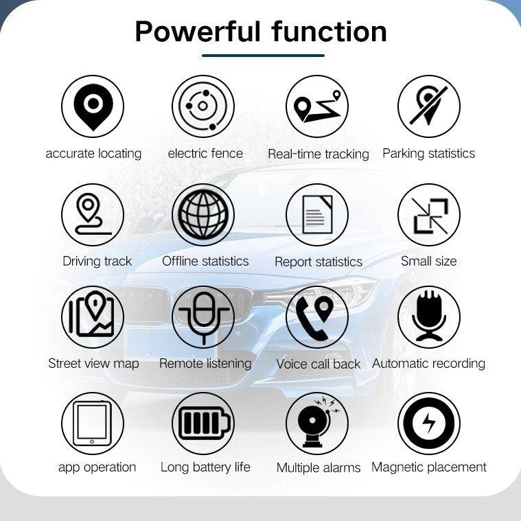 GPS Tracker Mini Magnetic Real Time Vehicle Locator With Long Battery