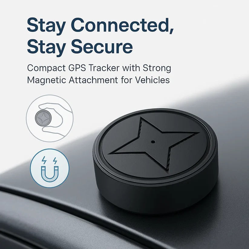 GPS Tracker Mini Magnetic Real Time Vehicle Locator With Long Battery