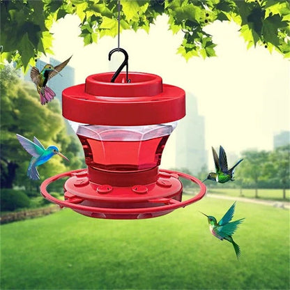 Hummingbird Water Feeder Hanging, Bee-Proof Design With Perch