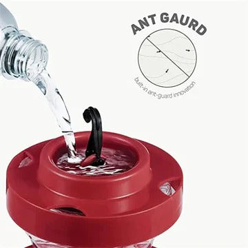 Hummingbird Water Feeder Hanging, Bee-Proof Design With Perch