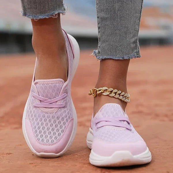 Women's Supportive Comfort Shoes With Soft Sole Mesh Upper