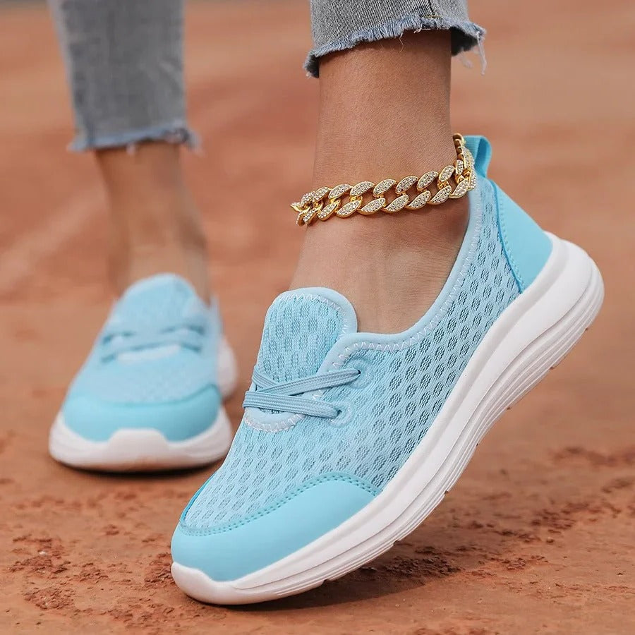 Women's Supportive Comfort Shoes With Soft Sole Mesh Upper