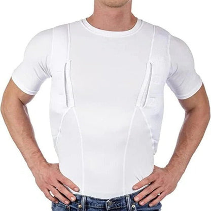 Concealed Carry T-Shirt Unisex With Integrated Holster And Hidden Pockets
