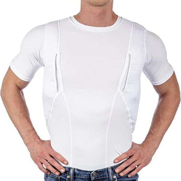 Concealed Carry T-Shirt Unisex With Integrated Holster And Hidden Pockets