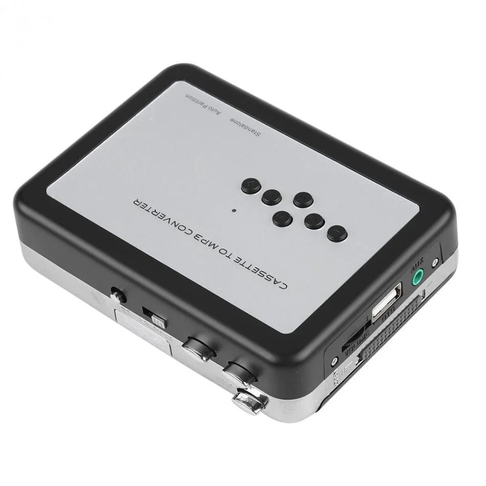 USB Cassette Converter For Digitizing Tapes To MP3 Files