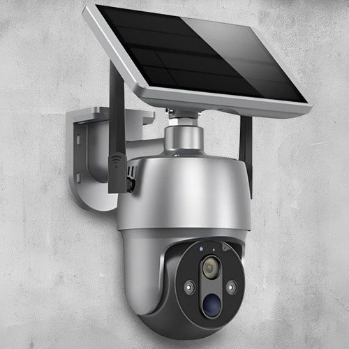 Surveillance Camera Solar Powered For Outdoor Home Security With Night Vision