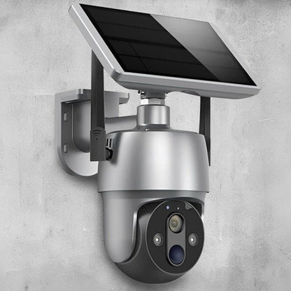 Surveillance Camera Solar Powered For Outdoor Home Security With Night Vision