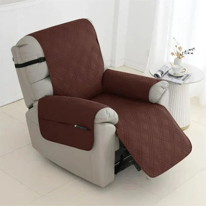 Recliner Cover Quilted, Waterproof, Non-Slip With Elastic Straps