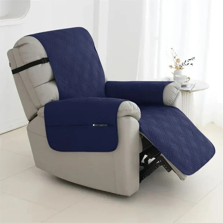 Recliner Cover Quilted, Waterproof, Non-Slip With Elastic Straps
