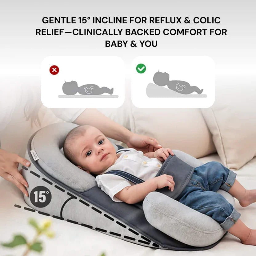 Inclined Infant Sleep Pillow Bed For Babies With Reflux Symptoms